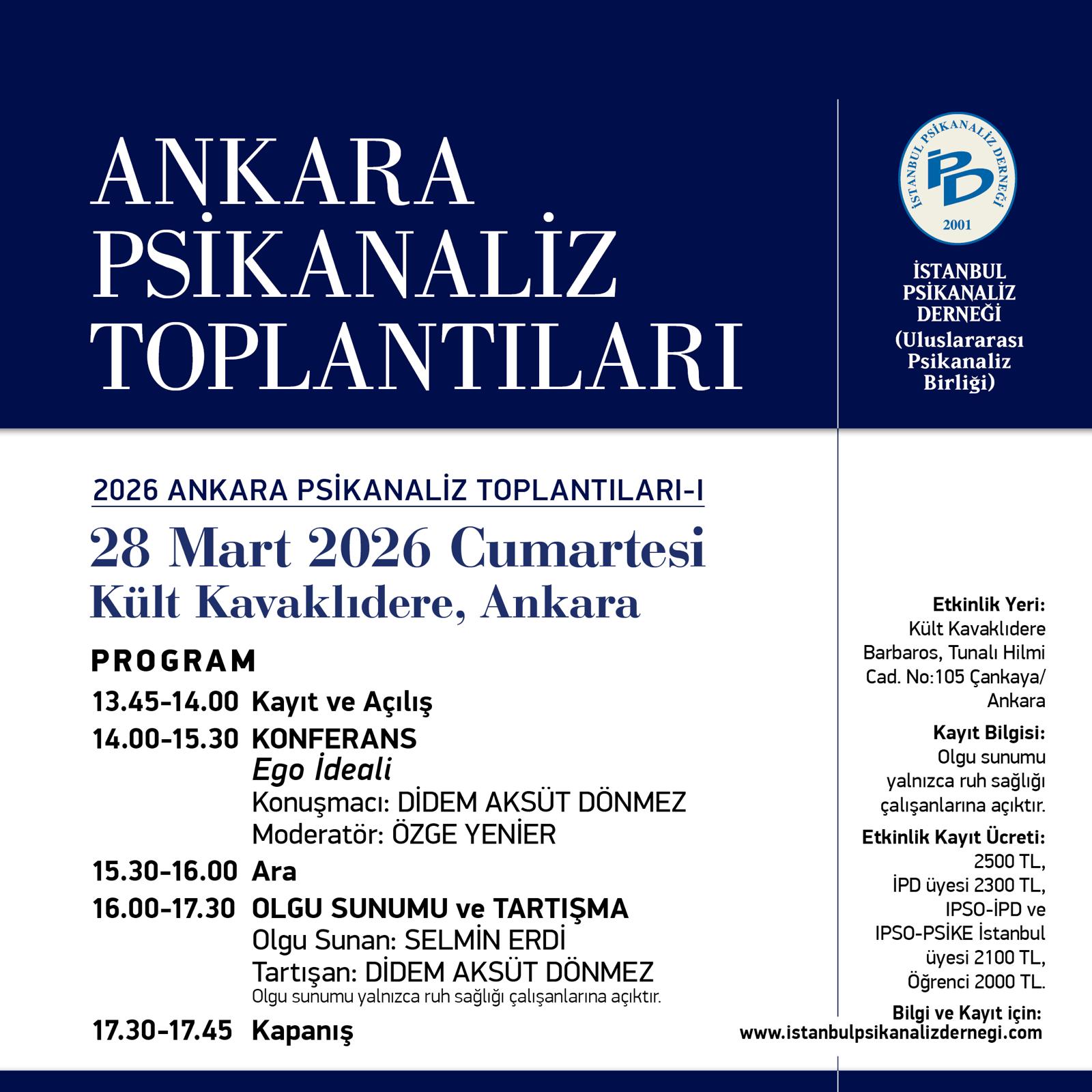 <p>2026 Ankara Psikanaliz Toplantıları - I</p>